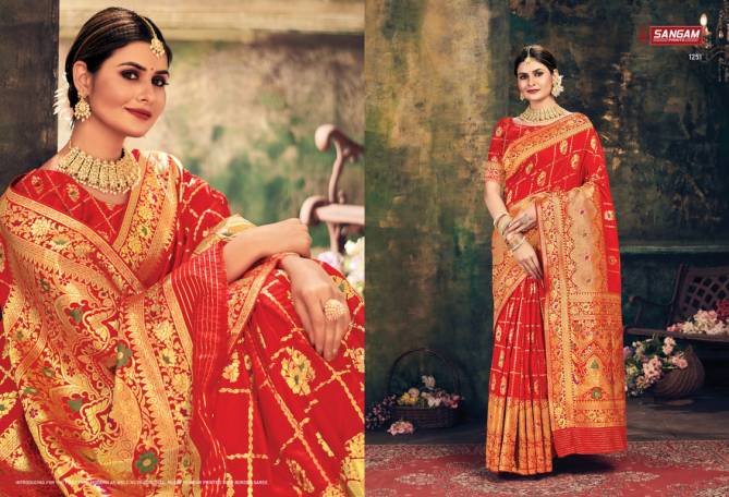 Sangam Keshvi Silk Exclusive Festive Wear Banarasi Designer Saree Collection